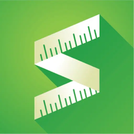 A green background features a white tape measure folded in a zigzag pattern, forming a stylized letter "S" with a long shadow extending to the right, reminiscent of sleek SaaS interface design. - Clio Websites | Top Canadian Web Design Company