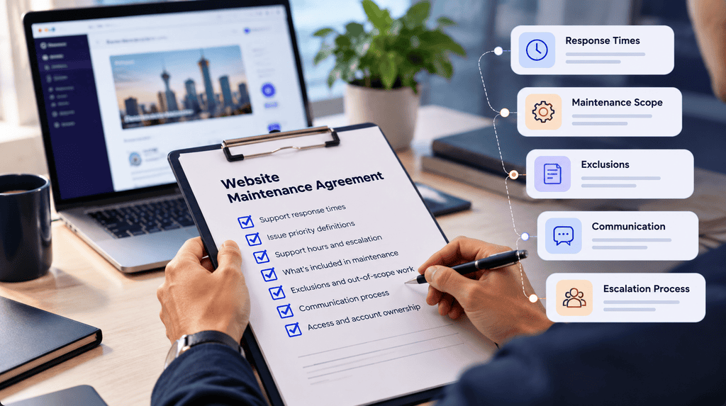 Website Maintenance SLA: Response Times and Support Explained
